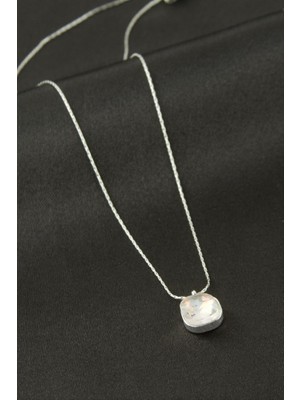 Zero Land Storozde Oval Çelik Kolye - Gümüş Rengi