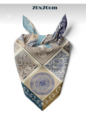 618 Concept 70X70 Çini Bandana / Fular