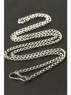 Zero Land Storozde Düz Kolye Zinciri 65 cm - Gümüş Rengi