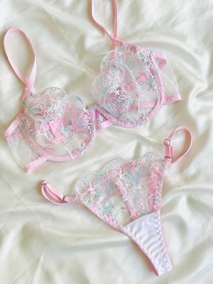 Hama Love Kadın Pembe Desenli Iç Çamaşır Takımı