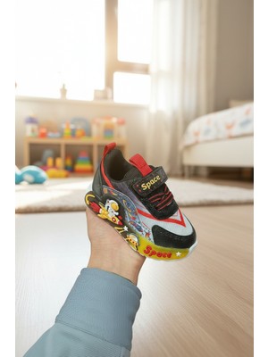 Enoch Uzay Temalı ve Astronot Figürlü Bebek Spor Ayakkabı