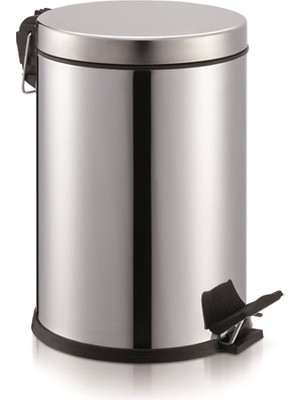 Mk Yapı Mk Pedallı Çöp Kovası Paslanmaz 20 Litre