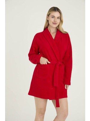 Kly Kadın Sabahlık Düz Polyester Şık Tasarım