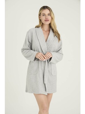 Kly Kadın Sabahlık Düz Polyester Şık Tasarım