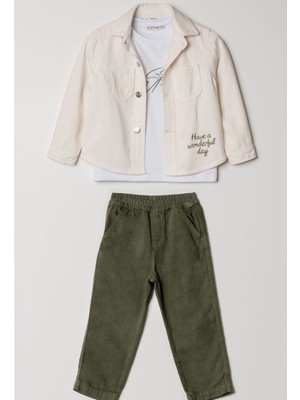 Alg ERKEK ÇOCUK BAYRAMLIK CEKET PANTOLON TİŞÖRT 3'LÜ TAKIM