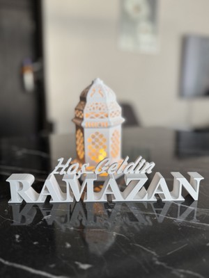Home Hoş Geldin Ramazan Yazısı ve Ramazan Kandili (Led mum hediye)