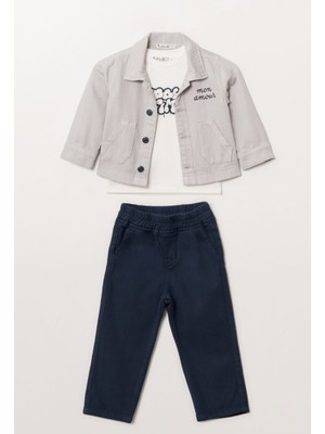 Alg ERKEK ÇOCUK BAYRAMLIK CEKET - TİŞÖRT - PANTOLON 3'LÜ SET