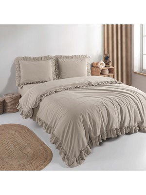Macas Home Soft Cotton Dune %100 Pamuklu Çift Kişilik Nevresim Takımı F1