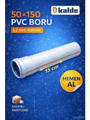 Kalde 50X150 Pvc Boru