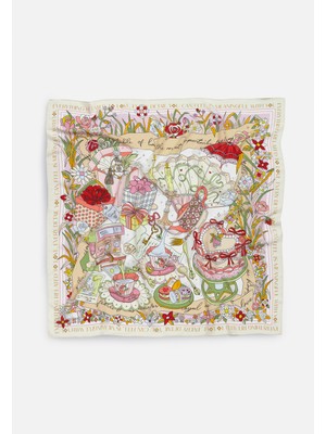 Fresh A Cındırella's Dream Desen Floş Viskon Eşarp Sunshıne