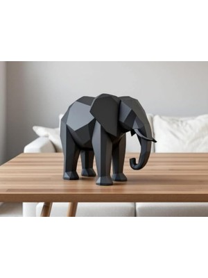 Razmo Housetrend Modern Minimalist Fil Biblo Modern Minimalist Low Poly Elephant Statue
