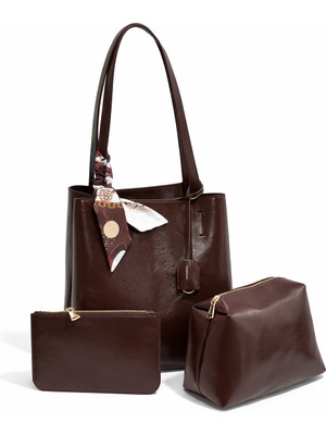 Nope21 Uzun Askılı Kahverengi Omuz Çantası