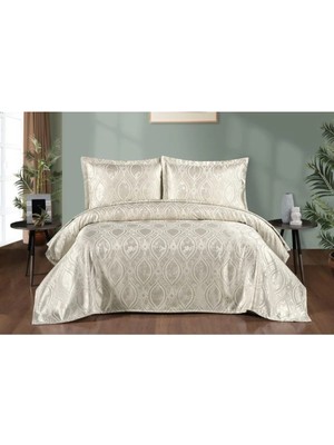 D'niss Home Damla 3 Parça Çift Kişilik Şönil Pike Takımı