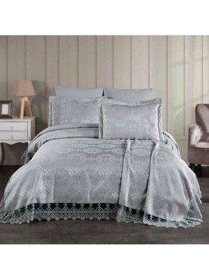 D'niss Home Sultan 3 Parça Fransız Danetelli Şönil Lux Pike Takımı