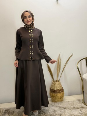 JOOQSTORE Çıtçıtlı Scuba Etek Takım