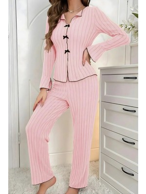 Homay 2’li Fiyonklu Pamuklu Pijama Takımı