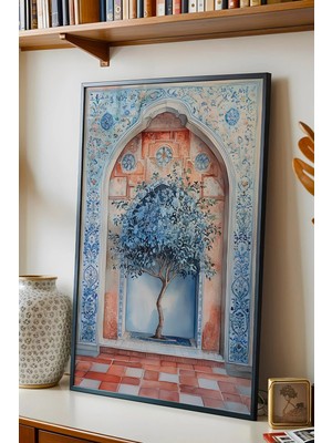 E2 Nova Mistik Endülüs Bahçesi Çerçeveli Tablo - Ramazan Özel Seri Geleneksel Mimari Duvar Dekoru