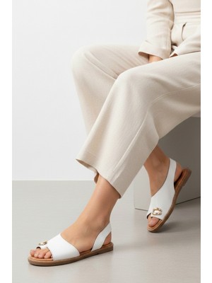 Albini Kadın Deri Parmak Arası Sandalet 26108930Y