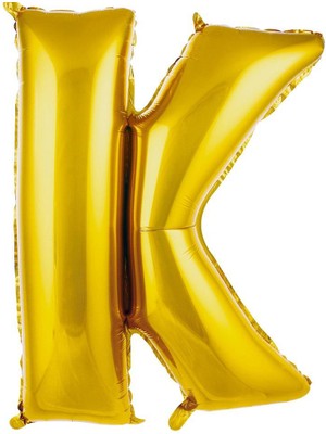 İKM Harf Folyo Balon 40 Inç Altın -K-