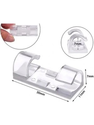 Kablo Sabitleyici Klips Seti 20 Adet