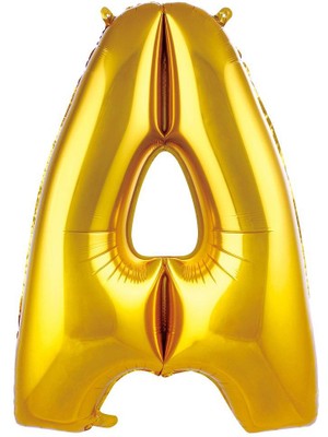 İKM Harf Folyo Balon 40 Inç Altın -A-