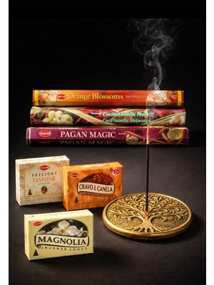 Mask 7 Parça Hediyelik Tütsü Seti – Tütsülük + 3’lü Tütsü Çeşidi + 3’lü Koni Tütsü