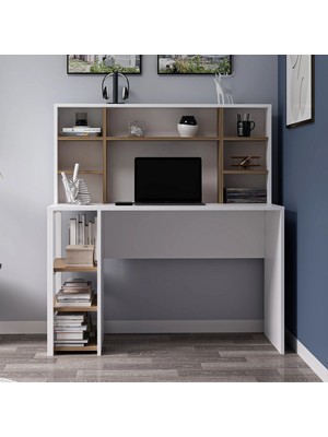 Homeizi Liora Çalışma Masası - Beyaz/rahle