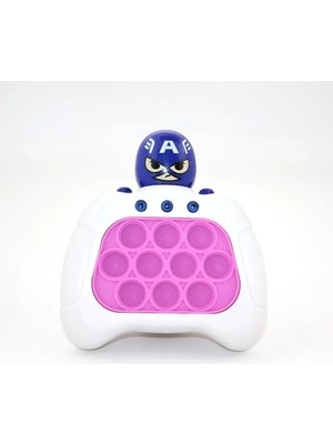 K-Yonlineticaret Işıklı Müzikli Pop-It Captain America Tasarımlı
