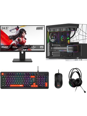 Dragos DRX8048 Ryzen 5 5600 32GB 1tb Nvme Gigabyte 8GB RTX 5060 24.5 Inç 200Hz 1ms Oyuncu Oem Paket