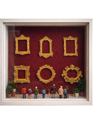Razmo Housetrend Mini Çerçeveler 6’lı Ev Dekorasyonu Museum Of Us Sevgililer Günü Mini Müze Dekoru