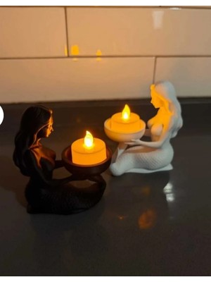 Razmo Housetrend Dekoratif Denizkızı LED Mumluk