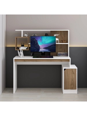 Homeizi Arlena Çalışma Masası - Beyaz/rahle