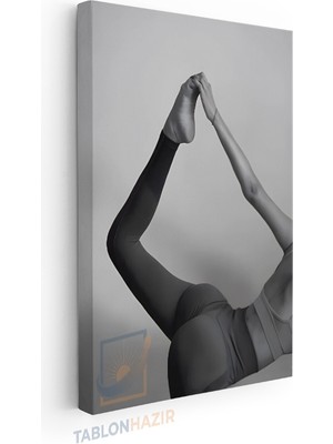 Tablonhazır Dikey Kanvas Tablo Motivasyon Tablosu Fitness Egzersiz Spor Fitness Gym Salon Duvar Tablosu