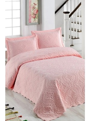 Örtüm Çift Kişilik Düz Renk Kapitone Yatak Örtüsü, Sade ve Şık Görünüm (250 x 260cm)