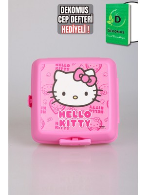 Hello Kitty Dekomus Cep Defteri ve Yeni Sezon Lisanslı Hello Kıtty 2 Katlı Beslenme Kutusu / Lunch Box 2'lisi