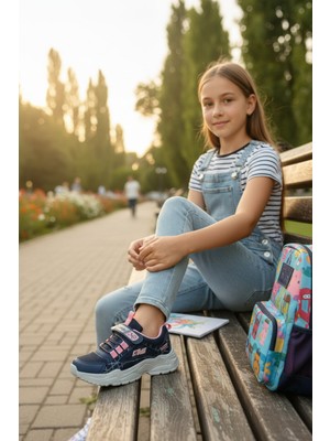 Enoch Destekli Bilek Yapısı ve Cırtlı Çocuk Spor Ayakkabı