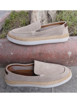 Marco Rossi 7312 Erkek Hakiki Süet Deri Casual Günlük Espadril Ayakkabı