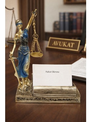Ciyu Ticaret Adalet Heykeli Themis Heykeli Kartvizitlik Özel Tasarım Avukat Hukuk Büro Dekoru Hediyelik