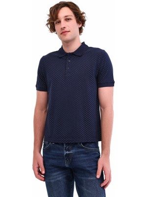 Kinetix MB Aop 12BS110 5fx Lacivert Erkek Kısa Kol T-Shirt