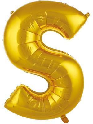 İKM Harf Folyo Balon 40 Inç Altın -S-