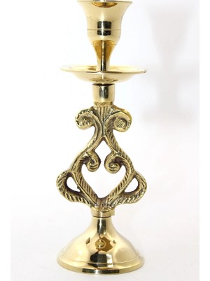 Tekli Pirinç Şamdan Model 5