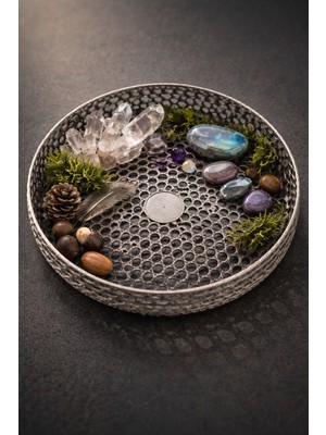 LUNALAB3D Voronoi Dekoratif Kase - Modern Geometrik Meyvelik ve Sunumluk