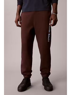 Calvin Klein Erkek Retro Graphic Jogger Eşofman Altı - Kahverengi
