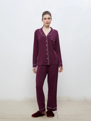 Lc Waikiki Yeni Sezon Gömlek Yaka Kadın Pijama Takımı