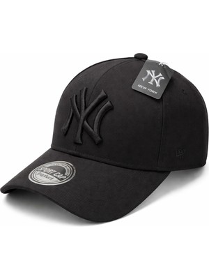 Ny Snapback Hip Hop Model, Arkadan Çıtçıt Ayarlı, Düz Siperlikli, Standart Beden Unisex Şapka