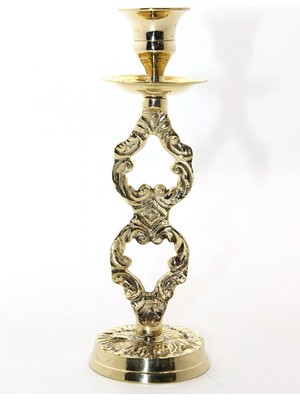 Tekli Pirinç Şamdan Model 4