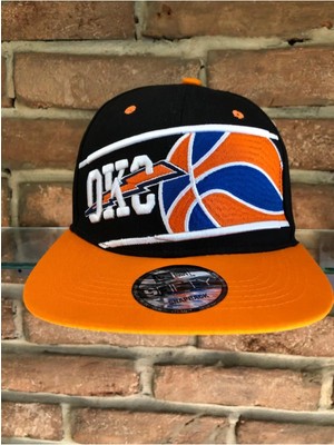 Harmony Factory Siyah Turuncu Full Cap Sokak Stili Snapback Şapka