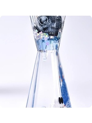 Uzay Temalı Dökülen Yağ Kum Saati