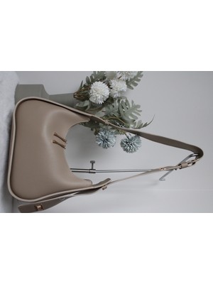 Valeri Aymir Bej Deri Çanta