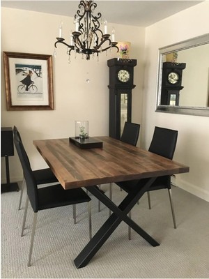 BRK Design Modern Ahşap Yemek Masası – Sağlam ve Uzun Ömürlü